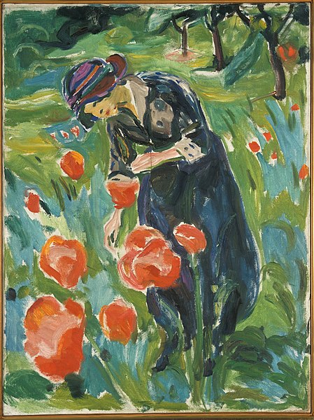 Woman with Poppies - Edvard Munch