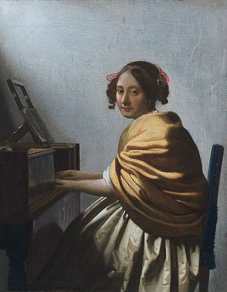 Young Woman Seated at a Virginal