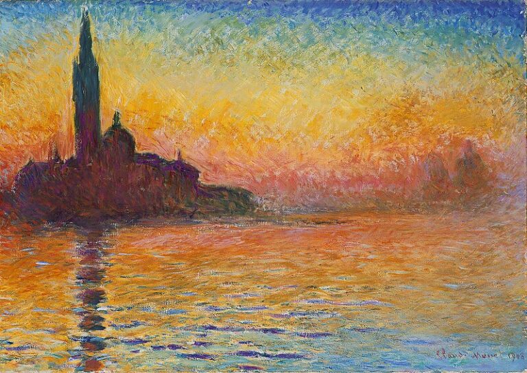 15 Most Famous Monet Paintings Artst San Giorgio Maggiore At Dusk 2 768x544