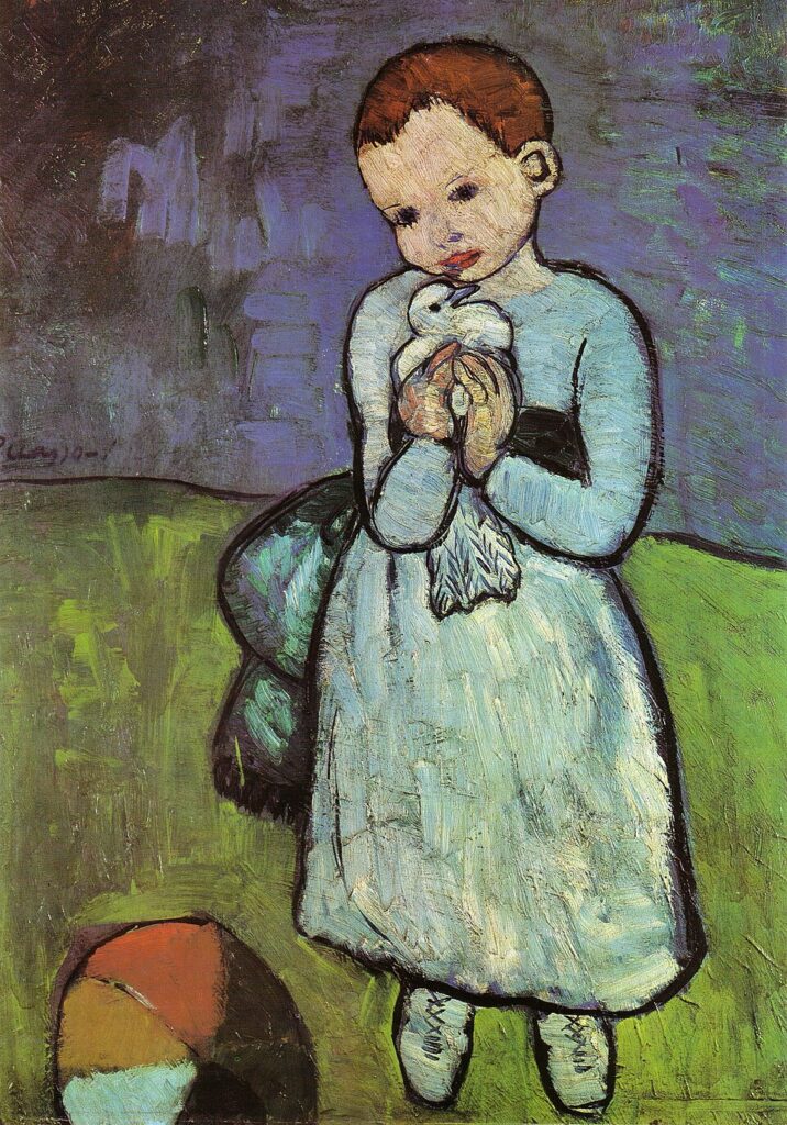 Portrait of a Young Girl (Little Girl with a Dove)