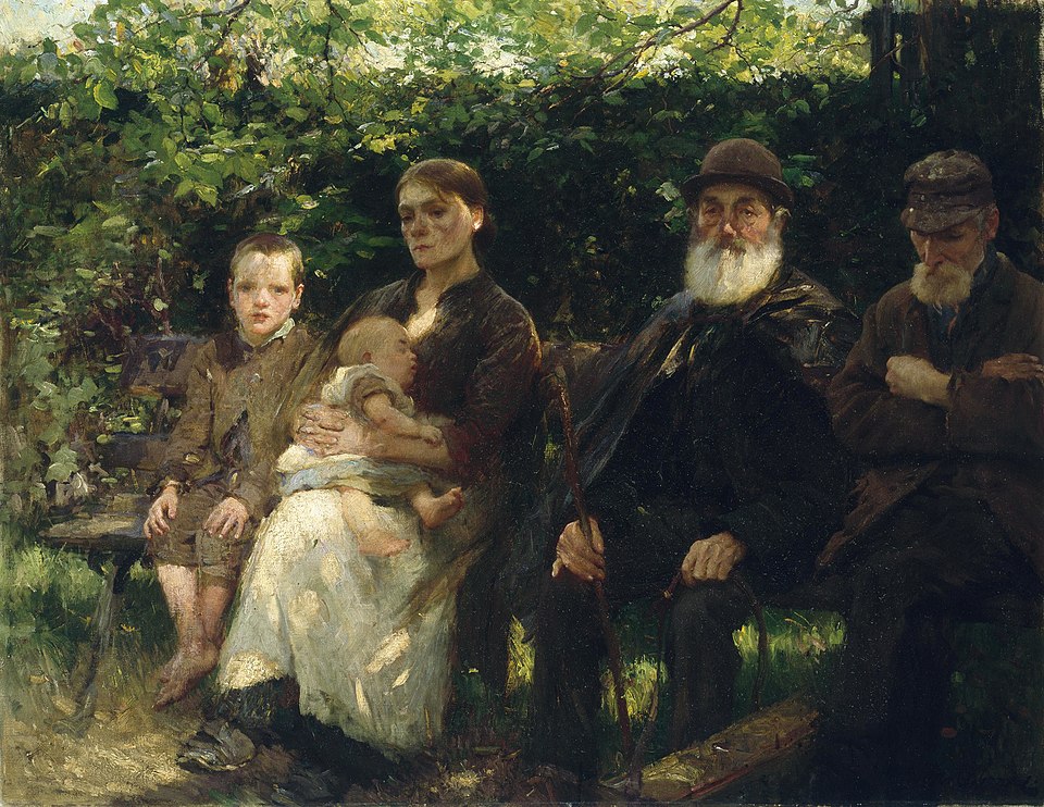 In a Dublin Park, Light and Shade (c. 1895) by Walter Osborne