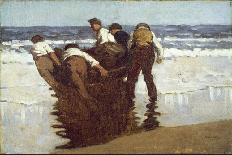 Launching the Currach – Paul Henry, c. 1910–1911