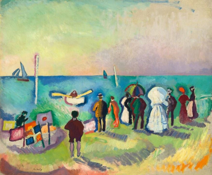 The Beach at Sainte-Adresse – Raoul Dufy, 1906