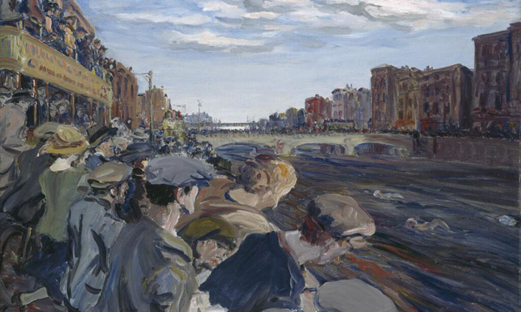 The Liffey Swim – Jack B. Yeats, 1923